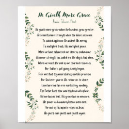 Hij geeft meer Poster van Grace Matte