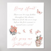 Hij Geeft Vlinders Thee Bloemrijke Shower Ring Gam Poster (Voorkant)