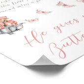 Hij geeft vlinders Theekrans Ring Game Poster (Hoek)