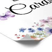 Hij geeft vlinders Vrijgezellenfeest Cadeaus & Kaa Poster (Hoek)