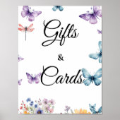 Hij geeft vlinders Vrijgezellenfeest Cadeaus & Kaa Poster (Voorkant)