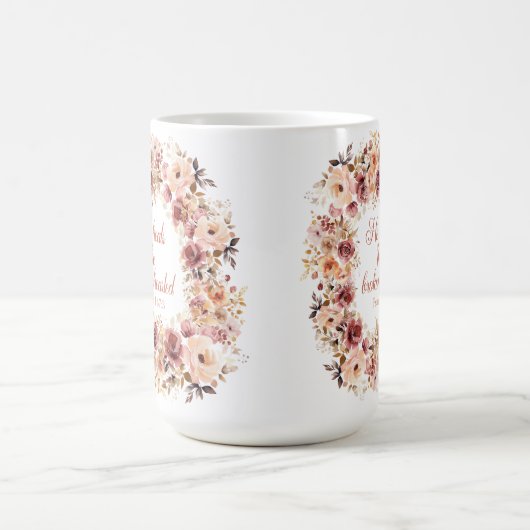 Hij geneest de gebroken Herfst Floral Koffiemok (Center)