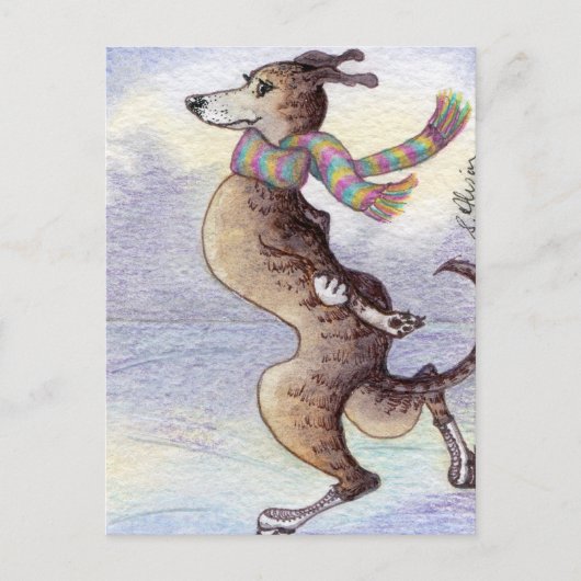 Hij genoot van de wind door zijn oren briefkaart (Voorkant)