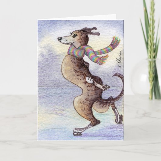 Hij genoot van de wind door zijn oren kaart (Voorkant)