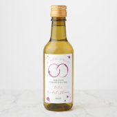 Hij had haar bij Merlot, wijn, wijnvlekken, douche Wijn Etiket (Voorkant)