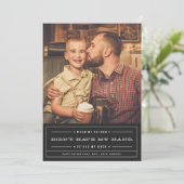 Hij had mijn rug Vaderdag Kaart (Staand voorkant)