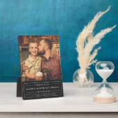 Hij had mijn rug Vaderdag plaque Fotoplaat (Zijkant)