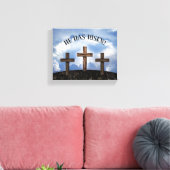 Hij heeft 3 ruige kruisingen gehad canvas afdruk (Insitu (Woonkamer))