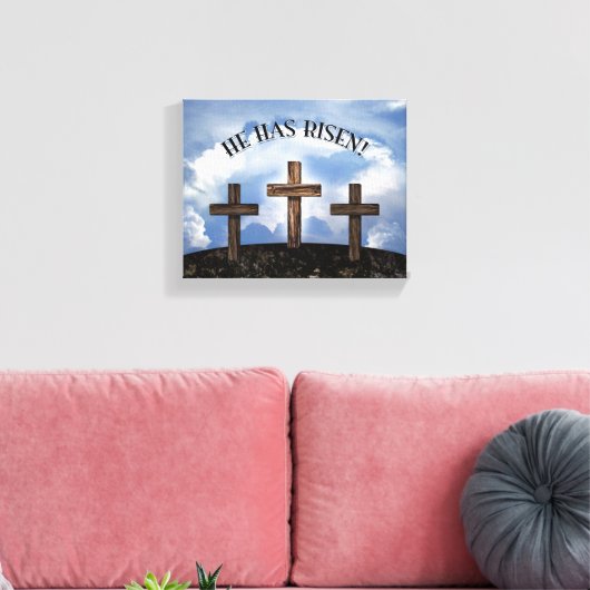 Hij heeft 3 ruige kruisingen gehad canvas afdruk (Insitu (Woonkamer))