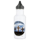 Hij heeft 3 ruige kruisingen gehad waterfles  (Rechts)