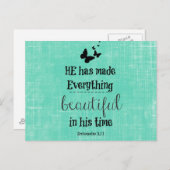 Hij heeft alles mooi bijbels gemaakt briefkaart (Voorkant / Achterkant)