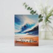 Hij heeft alles mooi Briefkaart gemaakt (Staand voorkant)