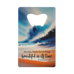 Hij heeft alles mooi flesopener gemaakt creditkaart flessenopener