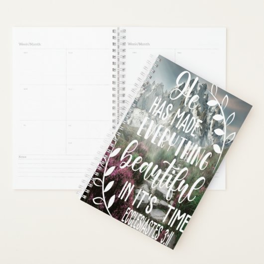 Hij heeft alles mooi gemaakt in zijn tijd. planner (Display)