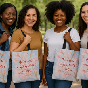 Hij heeft alles mooi kersenbloesem gemaakt tote bag