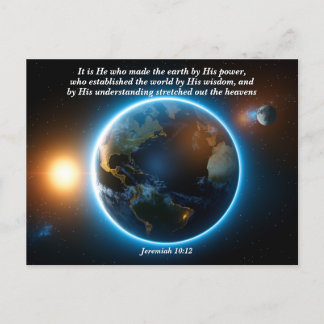 Hij heeft de aarde gemaakt: God en de schepping Briefkaart