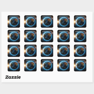 Hij heeft de aarde gemaakt: God en de schepping Vierkante Sticker