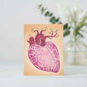 Hij heeft de eeuwigheid in het menselijk hart gepl briefkaart (Staand voorkant)