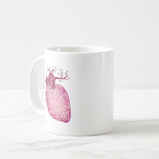 Hij heeft de eeuwigheid in het menselijk hart gepl koffiemok (Voorkant links)