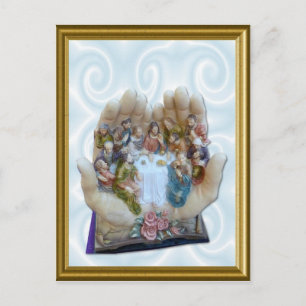 Hij heeft de gehele wereld in zijn handen feestdagenkaart