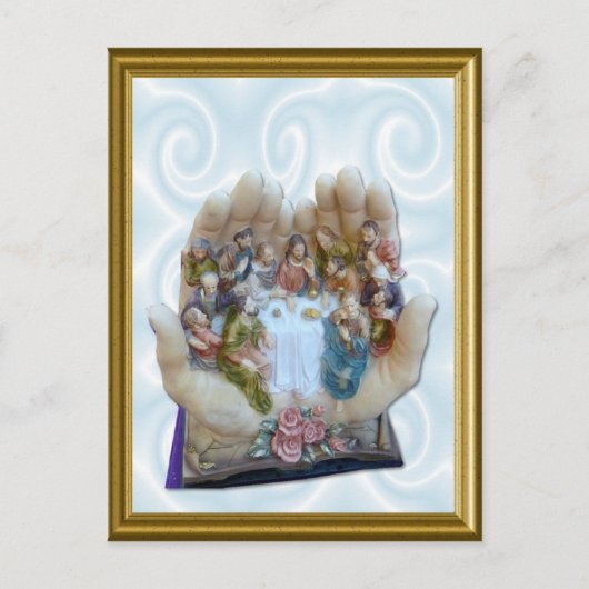 Hij heeft de hele wereld in zijn handen feestdagenkaart (Voorkant)