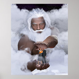 Hij heeft de hele wereld in zijn handen poster