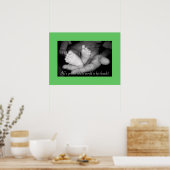 Hij heeft de hele wereld in zijn Poster van de Han (Keuken)