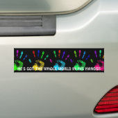 HIJ HEEFT DE HELE WERELD... Religieuze bumperstok Bumpersticker (Op auto)