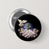 Hij heeft de hele wereld... ronde button 5,7 cm (Voorkant /achterkant)