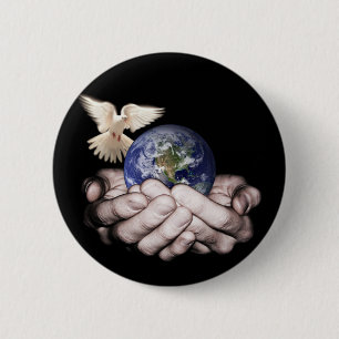 Hij heeft de hele wereld... ronde button 5,7 cm