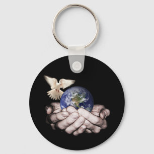 Hij heeft de hele wereld... sleutelhanger