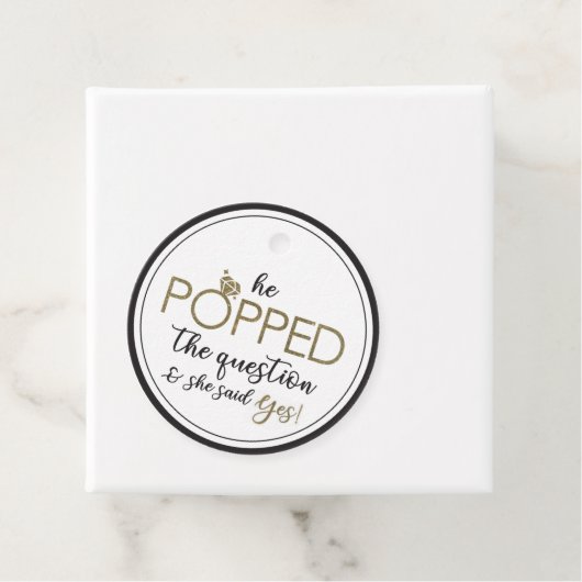 Hij heeft de vragenlijst beantwoord bedankjes labels (In situ)