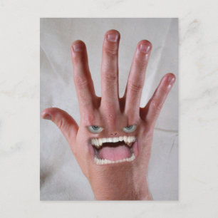 Hij heeft een gemene backhand! briefkaart