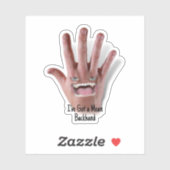 Hij heeft een gemene backhand! sticker (Vel)