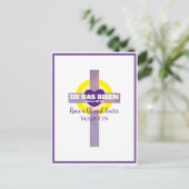 Hij heeft een kruisbijbelse paasnaam gekregen briefkaart (Staand voorkant)