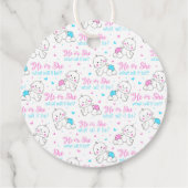 Hij heeft een nieuwe baby bedankjes labels (Achterkant)