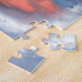 Hij heeft een ruig kruis met wolken. legpuzzel (Zijkant)