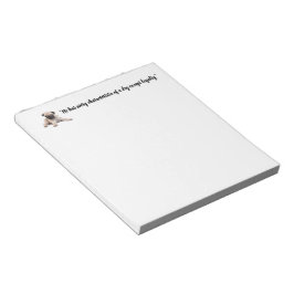 Hij heeft elk kenmerk van een hond notitieblok