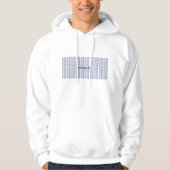 Hij heeft hem geslachtsvoornaamwoorden in blauw he hoodie (Voorkant)
