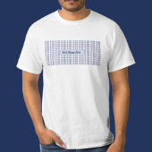 Hij heeft hem geslachtsvoornaamwoorden in blauw he t-shirt