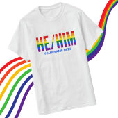Hij heeft hem uitgesproken in LGBTQ Rainbow Pride  T-shirt