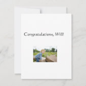 HIJ HEEFT HET GEDAAN. Aankondiging afstuderen met (Achterkant)