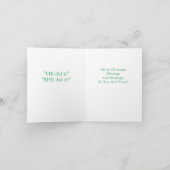 Hij heeft het gedaan.  Ze heeft het gedaan. - Nieu Feestdagen Kaart (Binnen)