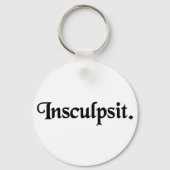 Hij heeft het gegraveerd. sleutelhanger (Voorkant)