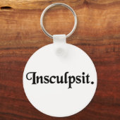 Hij heeft het gegraveerd. sleutelhanger (Voorkant)