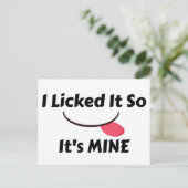 Hij heeft het gelicentieerd, dus het is MINE Briefkaart (Staand voorkant)