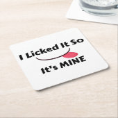 Hij heeft het gelicentieerd, dus het is MINE Kartonnen Onderzetters (Schuin)