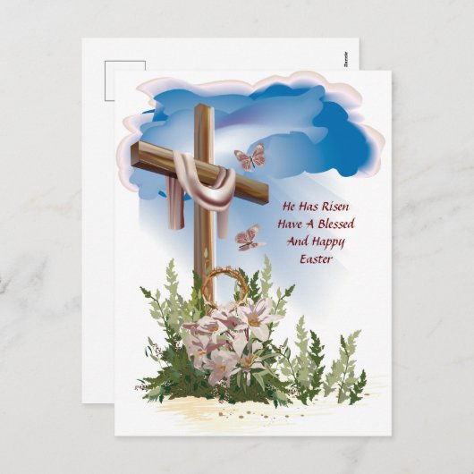 Hij heeft het oosten feestdagenkaart (Voorkant / Achterkant)