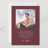 Hij heeft het Rode Arch Afstuderen aangekondigd Kaart (Achterkant)