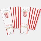 Hij Heeft Ja Gezegd Bruidsuitnodiging Popcorn Bedankdoosjes (Ongevouwen)
